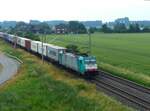 RFO (Rail Force One) Traxx Lokomotive 186 210-1 (91 88 7186 210-1 B-ATLU) Baumannstrasse, Praest, Deutschland 18-06-2021.