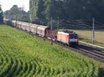 DB Cargo Lokomotive 189 26-8 Baumannstrasse, Praest bei Emmerich am Rhein  02-09-2021.