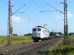 Lokomotion Lokomotive 139 177-0 Bahnübergang Waldweg, Rees, bei Emmerich am Rhein 12-09-2014.