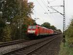 DB cargo Lokomotive 189 073-0 mit Schwesterlok Grenzweg, Hamminkeln 03-11-2022.