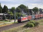 Rail Force One Lokomotive 193 627-7  (91 80 6193 627-7 D-DISPO) mit dem Name  Raillogix  Baumannstrasse, Praest bei Emmerich 16-09-2022.

Rail Force One locomotief 193 627-7  (91 80 6193 627-7 D-DISPO) met de naam  Raillogix  Baumannstrasse, Praest bij Emmerich 16-09-2022.