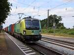 Rail Force One Lokomotive 193 507-1 (91 80 6193 507-1 D-ELOC) mit Aufschrift Raillogix Bahnhof Empel-Rees 23-07-2026.

Rail Force One locomotief 193 507-1 (91 80 6193 507-1 D-ELOC) met opschrift Raillogix station Empel-Rees 23-07-2026.