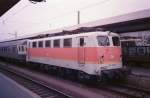 141 436 mit Silberling Steuerwagen in Nürnberg Hbf 1989.