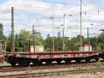Sammnps DB Cago Drehgestell-Flachwagen mit Nummer 31 RIV 80 4827 201-3 G�terbahnhof Oberhausen West 11-07-2024.
