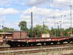 Sammnps DB Cargo Drehgestell-Flachwagen mit Nummer 31 RIV 80 D-DB 4827 181-7 G�terbahnhof Oberhausen West 11-07-2024.