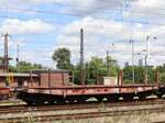 Sammnps DB Cargo Drehgestell-Flachwagen mit Nummer 31 RIV 80 D-DB 4827 222-9 G�terbahnhof Oberhausen West 11-07-2024.