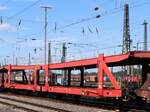 Laaeks 553 Autotransportwagen mit Nummer 25 RIV 80 DBSR 4367 047-4 Gterbahnhof Oberhausen West 11-07-2024.