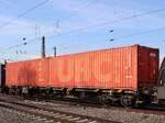 Sgnss MFD Rail Drehgestell-Containertragwagen mit Nummer 37 TEN 80 D-MFDR 4565 563-6 Gterbahnhof Oberhausen West 18-10-2024.

Sgnss containerdraagwagen van MFD Rail met nummer 37 TEN 80 D-MFDR 4565 563-6 goederenstation Oberhausen West 18-10-2024.

