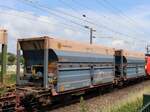 Sggmmrrs Gelenkwagen mit dem innofreight System RockTainer und nummer 35 TEN 81 A-IF 4658 107-1 Vierpaardjes, Venlo, Niederlande 24-07-2025.