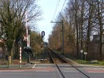 Bahnbergang Herenstraat, Leiden 27-02-2016.

Spoor richting station Leiden Lammenschans overweg Herenstraat, Leiden 27-02-2016.