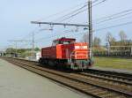 DB Schenker Diesellok 6515 (ex-NS) Gleis 4 Antwerpen Noorderdokken, Belgien 31-10-2014.