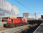 DB Cargo Diesellokomotieve 6518 mit Güterzug nach Alphen aan den Rijn für Electrolux.
