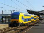 NS DDZ treinstel 7505 spoor 2 Tilburg 24-10-2013.
