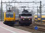 NS TRAXX Lokomotive 186 019-3 und Raillogix Lokomotive 1619? Gleis 4 en 5 Rotterdam Centraal Station 22-03-2018.