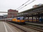 NS Vectron Lokomotive 193 934-7 mit IC240 von Berlijn nach Amsterdam Gleis 5 Bahnhof Amersfoort Centraal 20-02-2024.

NS locomotief 193 934-7 met vertraagde IC240 van Berlijn naar Amsterdam spoor 5 station Amersfoort Centraal 20-02-2024.