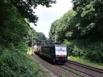 SBB Cargo Lokomotive 189 991-3 ( 91 80 6189 991-3 D-DISPO ) Bahn�bergang Bovenste Molenweg, Venlo, Niederlande 24-07-2025.