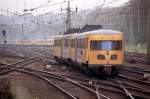 DE-II verlasst Arnhem als Nahverkehrzug nach Tiel. Arnhem 1996.
