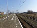 Bahnsteig Gleis 1 und 2 station Vlaardingen Centrum 16-03-2017.