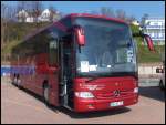 Mercedes Tourismo von WF-Reisen aus Deutschland im Stadthafen Sassnitz.