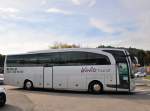 Mercedes Benz Travego von W�rlitz Busreisen aus der BRD am 20.9.2014 in Krems.