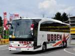 Mercedes Travego von UBBEN Reisen aus der BRD im Mai 2015 in Krems.