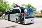 Mercedes Travego vom Reisebro Welser aus Obersterreich in Krems gesehen.