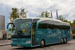 Mercedes Travego von Sch�rnig Reisen aus der BRD 2018 in Krems gesehen.