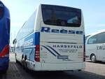 Mercedes Travego von Reese Reisen aus Deutschland im Stadthafen Sassnitz.