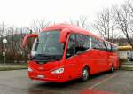 Scania Irizar I6 aus Ungarn am 26.3.2015 in Krems.