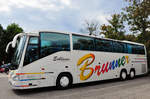 Scania Irizar von Brunner Reisen aus Niedersterreich in Krems gesehen.