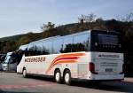 SETRA S 417 GT-HD von M�SENEDER Reisen aus Ober�sterreich am 23.9.2012 in Krems an der Donau gesehen.