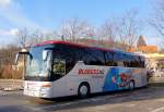 SETRA S415 GT-HD von BLAGUSS aus Wien im Dezember 2012 in Krems gesehen.