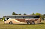 SETRA 416 GT-HD aus England im Juli 2013 in Krems an der Donau