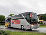 Setra 416 HDH von Sramek Reisen aus sterreich am 17.Mai 2014 in Krems gesehen.