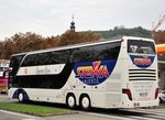 Setra 431 DT von Stewa Reisen aus der BRD in Krems unterwegs.