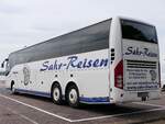 Volvo 9700 von Sahr-Reisen aus Deutschland im Stadthafen Sassnitz.