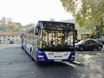 MAN Lion's City der BVB Verkehrsgesellschaft vor dem Bahnhof Neustadt/Weinstrasse am 20.