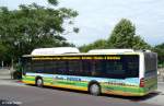 Mercedes der Firma KVG mbH Brde-Bus, Bode-Reisen, fotografiert am ZOB Magdeburg nahe Hauptbahnhof am 23.06.2012 