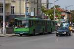 Dieser Mercedes Benz Gliederbus war am 6.5.2013 in der bulgarischen   Hauptstadt Sofia auf der Linie 213 im Einsatz zu sehen.