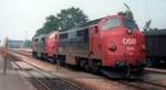 DSB Litra MX 1030 + 1023 Ausfahrt Pattburg/Padborg 05.08.1981