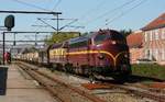 CFL Cargo DK MY 1146 und CFL Cargo L 1814 haben hier mit dem Zementexpress nach Deuna Einfahrt in den Grenzbahnhof Padborg/DK.