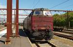 DSB/RSC Litra MZ 1457 steht abgestellt im Bereich des Bahnhofes von Fredericia/DK.