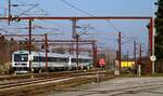 DSB MR/MRD 40/4237 und 40/42xx so wie die neu lackierte DB MZ 1459 Gbf Pattburg 20.03.2022