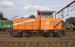 Northrail/TXL 322 220 130(ex DSB MK 611, REV/NTS/09.12.13, Verl/MRS/12.11.20) wartet am Bhf Padborg auf die Schweerbau E40.