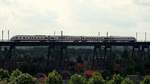 DSB ICE(T)D 605 015 auf dem Weg nach Berlin passiert hier die Rendsburger Hochbrücke.