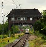 DSB ICE-(T)D 0605 004/104/204/504 Tz 5504 hat als ICE 381 nach Berlin Einfahrt in den Hauptbahnhof von Flensburg.