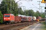 DBS/RSC 185 335-4 mit dem EZ-Z 44781 bei der Durchfahrt in Schleswig.