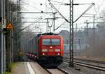 DBSC 185 331-3 mit Walter KLV Zug in Schleswig 03.03.16