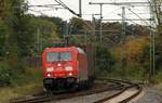 185 328-9 mit  brauner Wand  Schleswig 22.10.2016