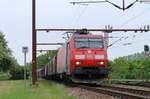 DBS/RSC EG 3108 hat mit einem Misch Gz Einfahrt in den Padborger Bahnhof.